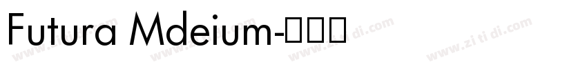 Futura Mdeium字体转换